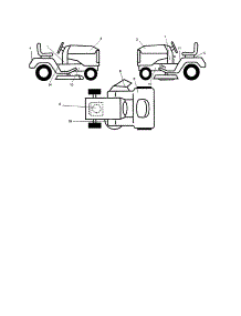 Decals parts for Craftsman Front-Engine Lawn Tractor 917278011 from AppliancePartsPros.com