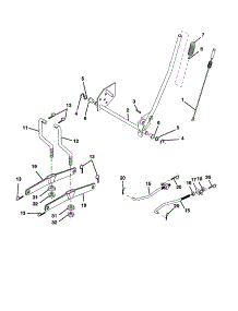 Mower Lift parts for Craftsman Front-Engine Lawn Tractor 917278011 from AppliancePartsPros.com