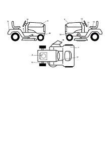 Decals parts for Craftsman Front-Engine Lawn Tractor 917278041 from AppliancePartsPros.com
