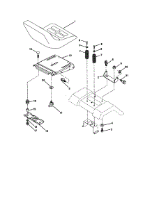 Seat Assembly parts for Companion Front-Engine Lawn Tractor 917278060 from AppliancePartsPros.com