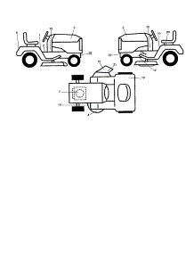Decals parts for Companion Front-Engine Lawn Tractor 917278060 from AppliancePartsPros.com
