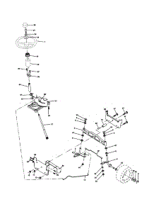 Steering Assembly parts for Companion Front-Engine Lawn Tractor 917278240 from AppliancePartsPros.com