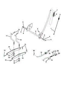 Mower Lift parts for Companion Front-Engine Lawn Tractor 917278240 from AppliancePartsPros.com