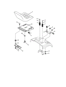 Seat Assembly parts for Companion Front-Engine Lawn Tractor 917278260 from AppliancePartsPros.com