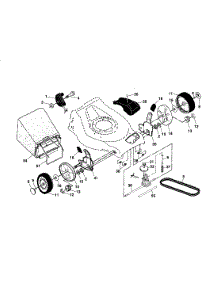 Wheels / Tires / Bag parts for Craftsman Gas Walk-Behind Mower 917278870 from AppliancePartsPros.com