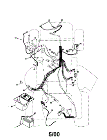 Electrical parts for Craftsman Front-Engine Lawn Tractor 917279840 from AppliancePartsPros.com