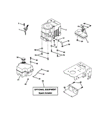 Engine parts for Craftsman Front-Engine Lawn Tractor 917279840 from AppliancePartsPros.com