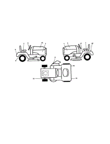 Decals parts for Craftsman Front-Engine Lawn Tractor 917279841 from AppliancePartsPros.com