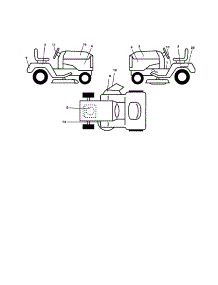 Decals parts for Craftsman Front-Engine Lawn Tractor 917279900 from AppliancePartsPros.com