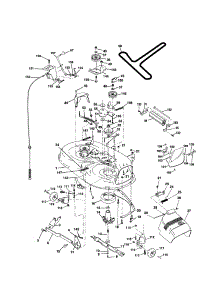 Mower Deck parts for Craftsman Front-Engine Lawn Tractor 917279900 from AppliancePartsPros.com