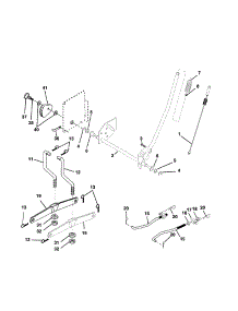 Mower Lift parts for Craftsman Front-Engine Lawn Tractor 917279900 from AppliancePartsPros.com