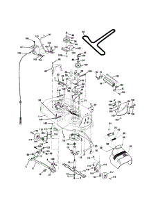 Mower Deck parts for Craftsman Front-Engine Lawn Tractor 917279901 from AppliancePartsPros.com