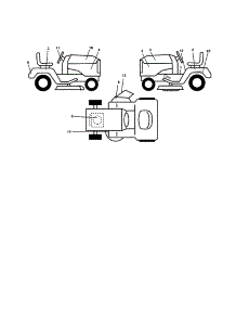 Decals parts for Craftsman Front-Engine Lawn Tractor 917279901 from AppliancePartsPros.com