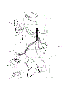 Electrical parts for Craftsman Front-Engine Lawn Tractor 917279910 from AppliancePartsPros.com