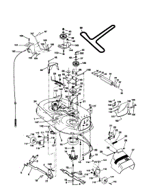 Mower Deck parts for Craftsman Front-Engine Lawn Tractor 917279920 from AppliancePartsPros.com