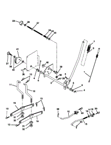 Mower Lift parts for Craftsman Front-Engine Lawn Tractor 917279920 from AppliancePartsPros.com