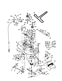 Mower Deck parts for Craftsman Front-Engine Lawn Tractor 917279940 from AppliancePartsPros.com
