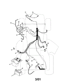 Electrical parts for Craftsman Front-Engine Lawn Tractor 917279941 from AppliancePartsPros.com