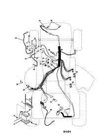 Electrical parts for Craftsman Front-Engine Lawn Tractor 917279950 from AppliancePartsPros.com