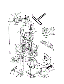 Mower Deck parts for Craftsman Front-Engine Lawn Tractor 917279950 from AppliancePartsPros.com