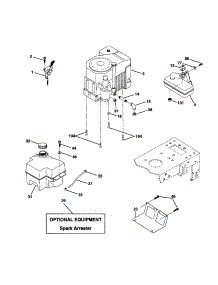 Engine parts for Craftsman Front-Engine Lawn Tractor 917279951 from AppliancePartsPros.com