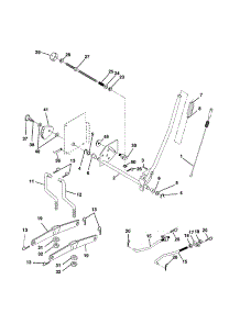 Mower Lift parts for Craftsman Front-Engine Lawn Tractor 917279960 from AppliancePartsPros.com