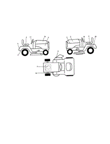 Decals parts for Craftsman Front-Engine Lawn Tractor 917279960 from AppliancePartsPros.com