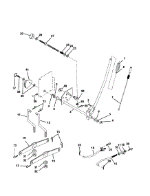 Mower Lift parts for Craftsman Front-Engine Lawn Tractor 917279961 from AppliancePartsPros.com