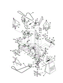Mower Deck parts for Craftsman Front-Engine Lawn Tractor 917279981 from AppliancePartsPros.com