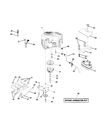 Engine parts for Craftsman Front-Engine Lawn Tractor 917279982 from AppliancePartsPros.com
