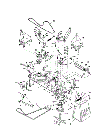 Mower Deck parts for Craftsman Front-Engine Lawn Tractor 917279983 from AppliancePartsPros.com