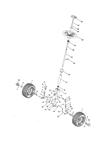 Steering parts for Craftsman Rear-Engine Riding Mower 917280010 from AppliancePartsPros.com