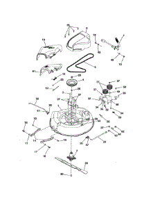 Mower Deck parts for Craftsman Rear-Engine Riding Mower 917280010 from AppliancePartsPros.com