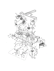 Mower Deck parts for Craftsman Front-Engine Lawn Tractor 917280080 from AppliancePartsPros.com