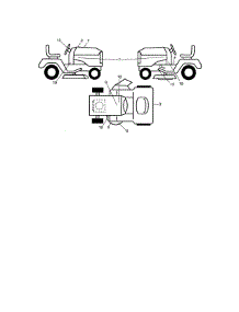 Decals parts for Craftsman Front-Engine Lawn Tractor 917280080 from AppliancePartsPros.com