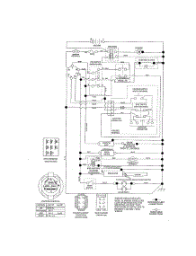 Schematic Diagram parts for Craftsman Front-Engine Lawn Tractor 917280080 from AppliancePartsPros.com