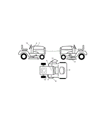 Decals parts for Craftsman Front-Engine Lawn Tractor 917280084 from AppliancePartsPros.com