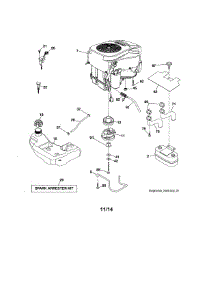 Engine parts for Craftsman Front-Engine Lawn Tractor 917280085 from AppliancePartsPros.com