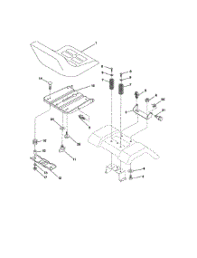 Seat Assembly parts for Craftsman Front-Engine Lawn Tractor 917280150 from AppliancePartsPros.com