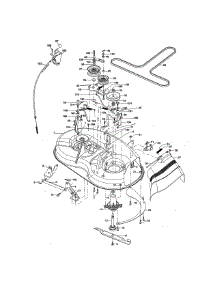 Mower Deck parts for Craftsman Front-Engine Lawn Tractor 917280150 from AppliancePartsPros.com