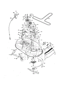 Mower Deck parts for Craftsman Front-Engine Lawn Tractor 917280152 from AppliancePartsPros.com