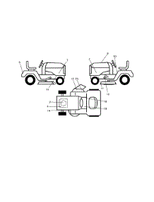 Decals parts for Craftsman Front-Engine Lawn Tractor 917280152 from AppliancePartsPros.com