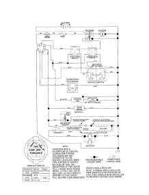 Schematic Diagram parts for Craftsman Front-Engine Lawn Tractor 917280152 from AppliancePartsPros.com