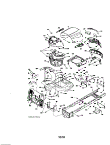Chassis parts for Craftsman Front-Engine Lawn Tractor 917280330 from AppliancePartsPros.com
