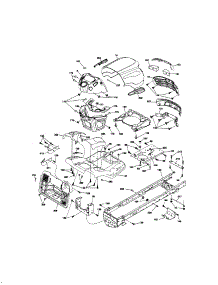 Chassis parts for Craftsman Front-Engine Lawn Tractor 917280350 from AppliancePartsPros.com
