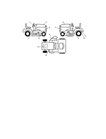 Decals parts for Craftsman Front-Engine Lawn Tractor 917280350 from AppliancePartsPros.com
