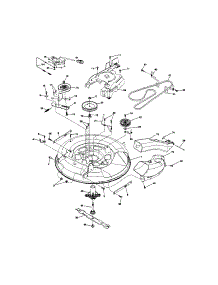 Mower Deck parts for Craftsman Front-Engine Lawn Tractor 917280350 from AppliancePartsPros.com