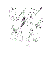 Lift parts for Craftsman Front-Engine Lawn Tractor 917280350 from AppliancePartsPros.com