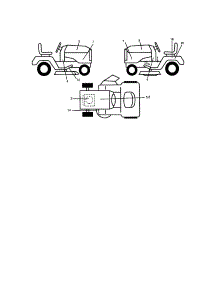 Decals parts for Craftsman Front-Engine Lawn Tractor 917286010 from AppliancePartsPros.com