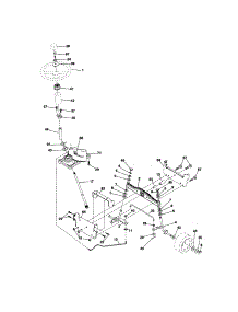 Steering parts for Craftsman Front-Engine Lawn Tractor 917286030 from AppliancePartsPros.com